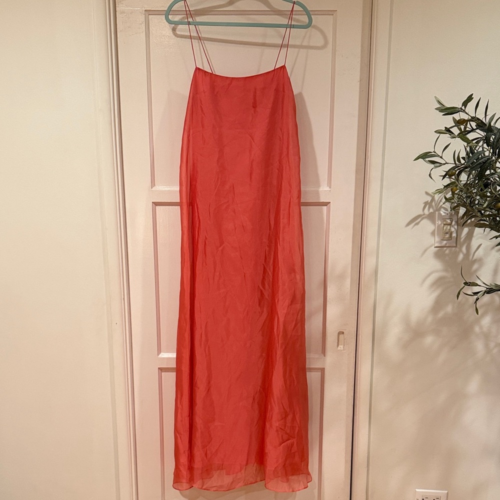 Elegant Coral Dress